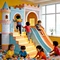 LED Light Playground Slide
